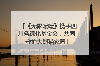 《无限暖暖》携手四川省绿化基金会，共同守护大熊猫家园