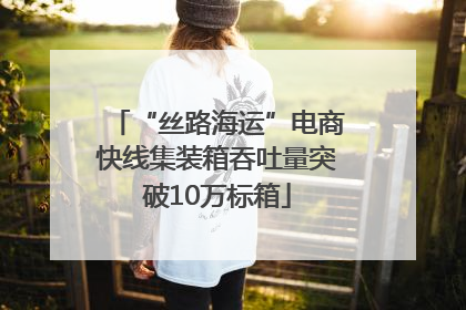 “丝路海运”电商快线集装箱吞吐量突破10万标箱