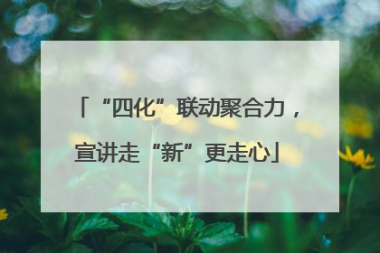 “四化”联动聚合力，宣讲走“新”更走心