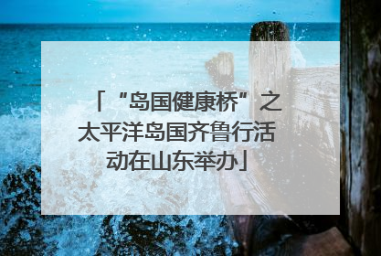 “岛国健康桥”之太平洋岛国齐鲁行活动在山东举办