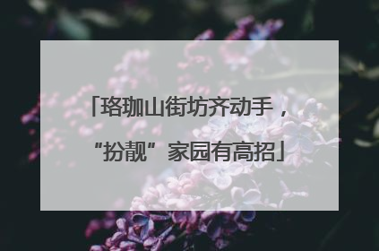 珞珈山街坊齐动手，“扮靓”家园有高招