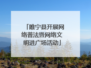 睢宁县开展网络普法暨网络文明进广场活动