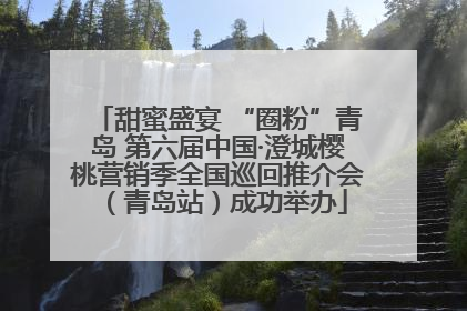 甜蜜盛宴 “圈粉”青岛 第六届中国·澄城樱桃营销季全国巡回推介会（青岛站）成功举办