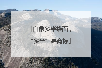 白象多半袋面，“多半”是商标