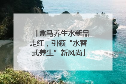 盒马养生水新品走红，引领“水替式养生”新风尚