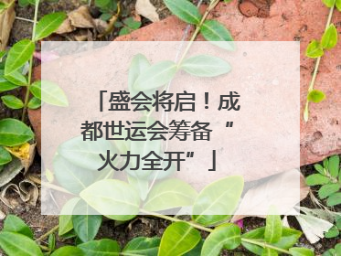 盛会将启！成都世运会筹备“火力全开”