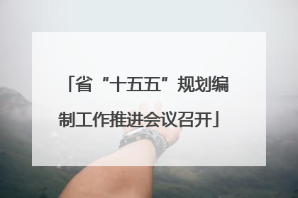 省“十五五”规划编制工作推进会议召开