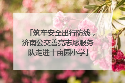 筑牢安全出行防线，济南公交善亮志愿服务队走进十亩园小学