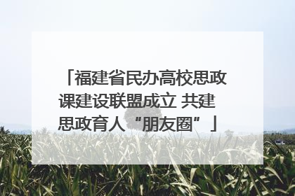 福建省民办高校思政课建设联盟成立 共建思政育人“朋友圈”