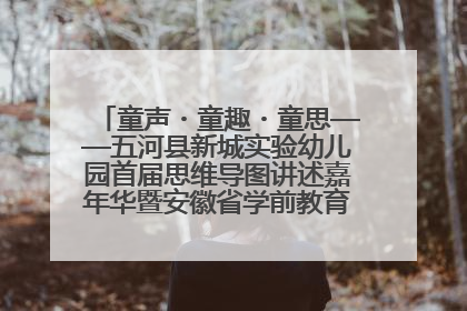 童声・童趣・童思——五河县新城实验幼儿园首届思维导图讲述嘉年华暨安徽省学前教育教研基地园项目阶段性成果展示活动