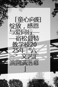童心向阳绽放，感恩与爱同行——宿松县特教学校2025年“六一”文艺汇演圆满落幕