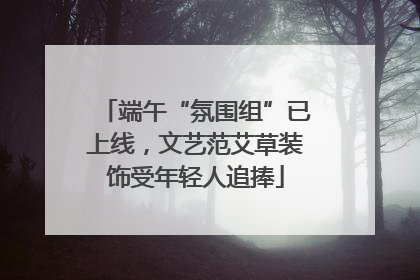端午“氛围组”已上线，文艺范艾草装饰受年轻人追捧