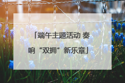 端午主题活动 奏响“双拥”新乐章