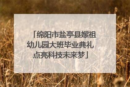 绵阳市盐亭县嫘祖幼儿园大班毕业典礼点亮科技未来梦
