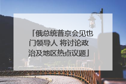 俄总统普京会见也门领导人 将讨论政治及地区热点议题
