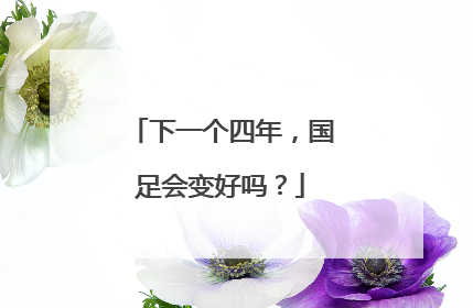 下一个四年，国足会变好吗？