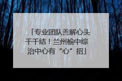 专业团队善解心头千千结！兰州榆中综治中心有“心”招
