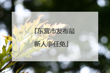 东营市发布最新人事任免