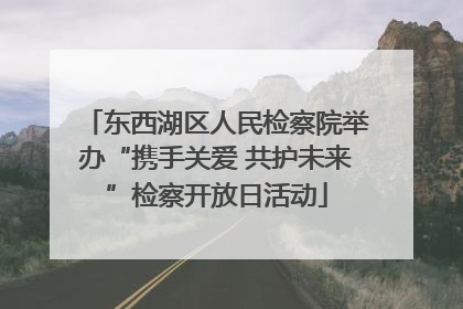 东西湖区人民检察院举办“携手关爱 共护未来”检察开放日活动
