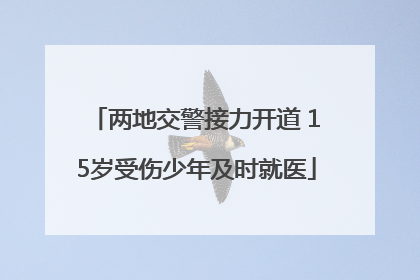 两地交警接力开道 15岁受伤少年及时就医