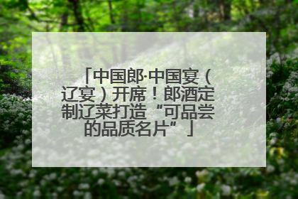 中国郎·中国宴（辽宴）开席！郎酒定制辽菜打造“可品尝的品质名片”