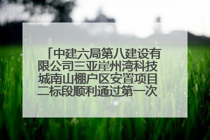 中建六局第八建设有限公司三亚崖州湾科技城南山棚户区安置项目二标段顺利通过第一次主体结构验收