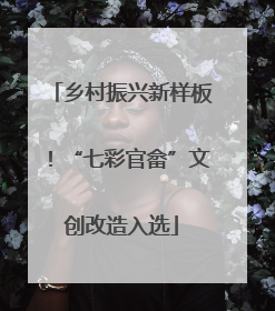 乡村振兴新样板！“七彩官畲”文创改造入选
