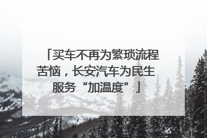买车不再为繁琐流程苦恼，长安汽车为民生服务“加温度”