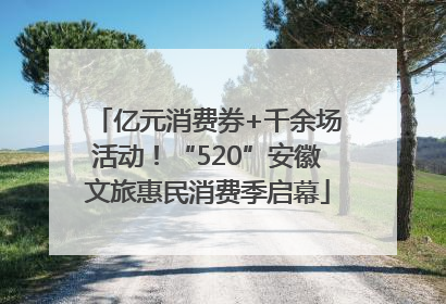 亿元消费券+千余场活动！“520”安徽文旅惠民消费季启幕