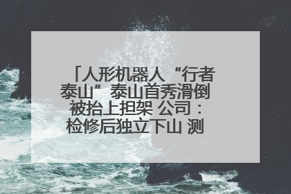 人形机器人“行者泰山”泰山首秀滑倒被抬上担架 公司：检修后独立下山 测试就是为暴露问题
