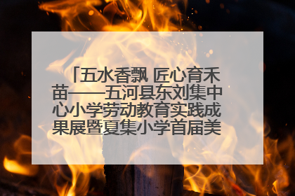 五水香飘 匠心育禾苗——五河县东刘集中心小学劳动教育实践成果展暨夏集小学首届美食节盛大举行