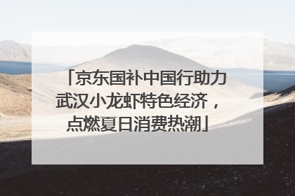 京东国补中国行助力武汉小龙虾特色经济，点燃夏日消费热潮