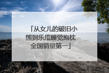 从女儿的破旧小熊到乐瓜睡觉抱枕全国销量第一