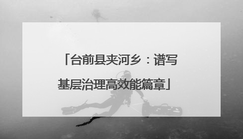 台前县夹河乡：谱写基层治理高效能篇章