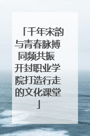 千年宋韵与青春脉搏同频共振 开封职业学院打造行走的文化课堂