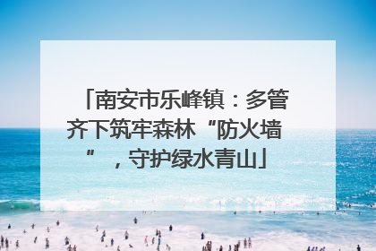 南安市乐峰镇：多管齐下筑牢森林“防火墙”，守护绿水青山