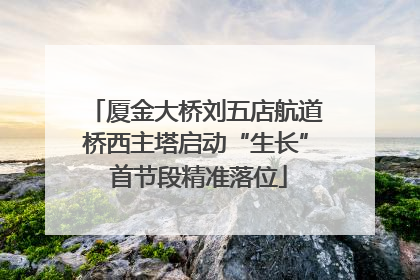 厦金大桥刘五店航道桥西主塔启动“生长” 首节段精准落位