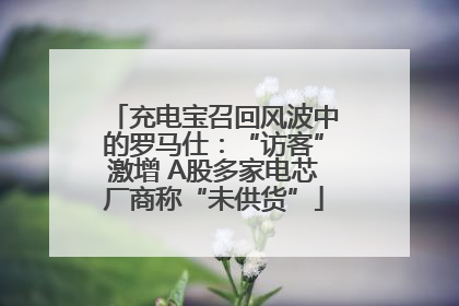 充电宝召回风波中的罗马仕：“访客”激增 A股多家电芯厂商称“未供货”