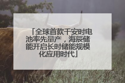 全球首款千安时电池率先量产，海辰储能开启长时储能规模化应用时代