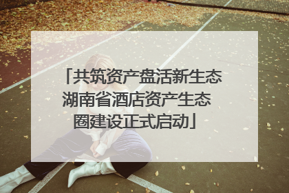 共筑资产盘活新生态 湖南省酒店资产生态圈建设正式启动