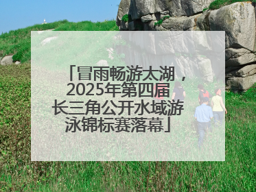冒雨畅游太湖，2025年第四届长三角公开水域游泳锦标赛落幕