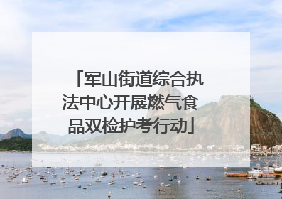 军山街道综合执法中心开展燃气食品双检护考行动