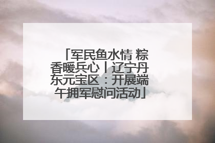 军民鱼水情 粽香暖兵心丨辽宁丹东元宝区：开展端午拥军慰问活动