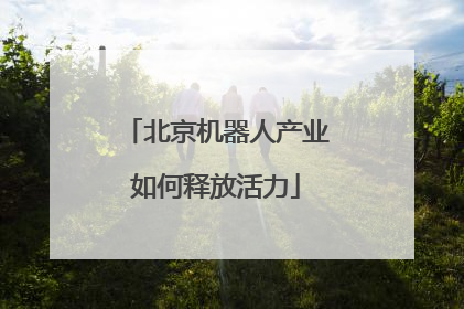 北京机器人产业如何释放活力