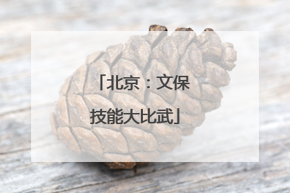 北京：文保技能大比武