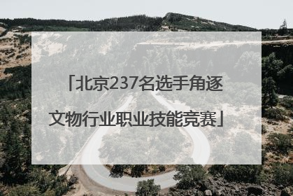 北京237名选手角逐文物行业职业技能竞赛