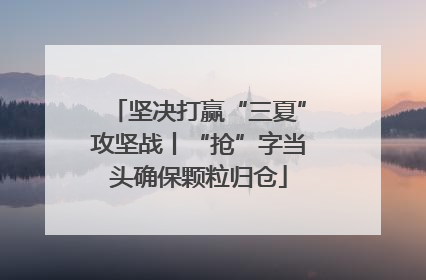 坚决打赢“三夏”攻坚战丨“抢”字当头确保颗粒归仓