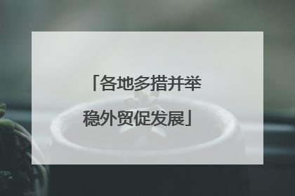 各地多措并举稳外贸促发展