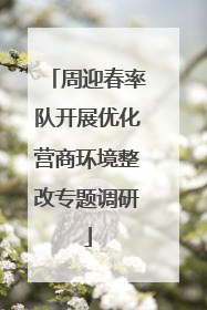 周迎春率队开展优化营商环境整改专题调研