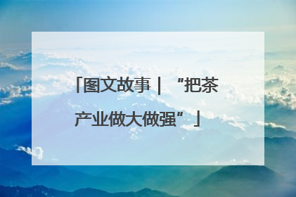 图文故事｜“把茶产业做大做强”